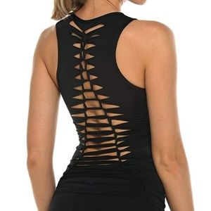 Sexy Back with Cutout Design Yoga Tank Top